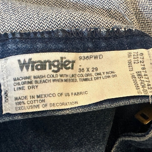Men’s Wrangler Cowboy Jeans 936PWD Size 36 X 29 - Picture 6 of 9